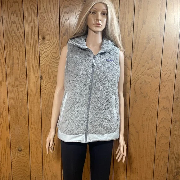 Patagonia" Vest Los Gatos -Hooded-Reversible-Gray - Picture 9 of 16